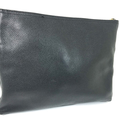 GUCCI Clutch bag 500981 leather black Bag logo mens Used