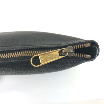 GUCCI Clutch bag 500981 leather black Bag logo mens Used