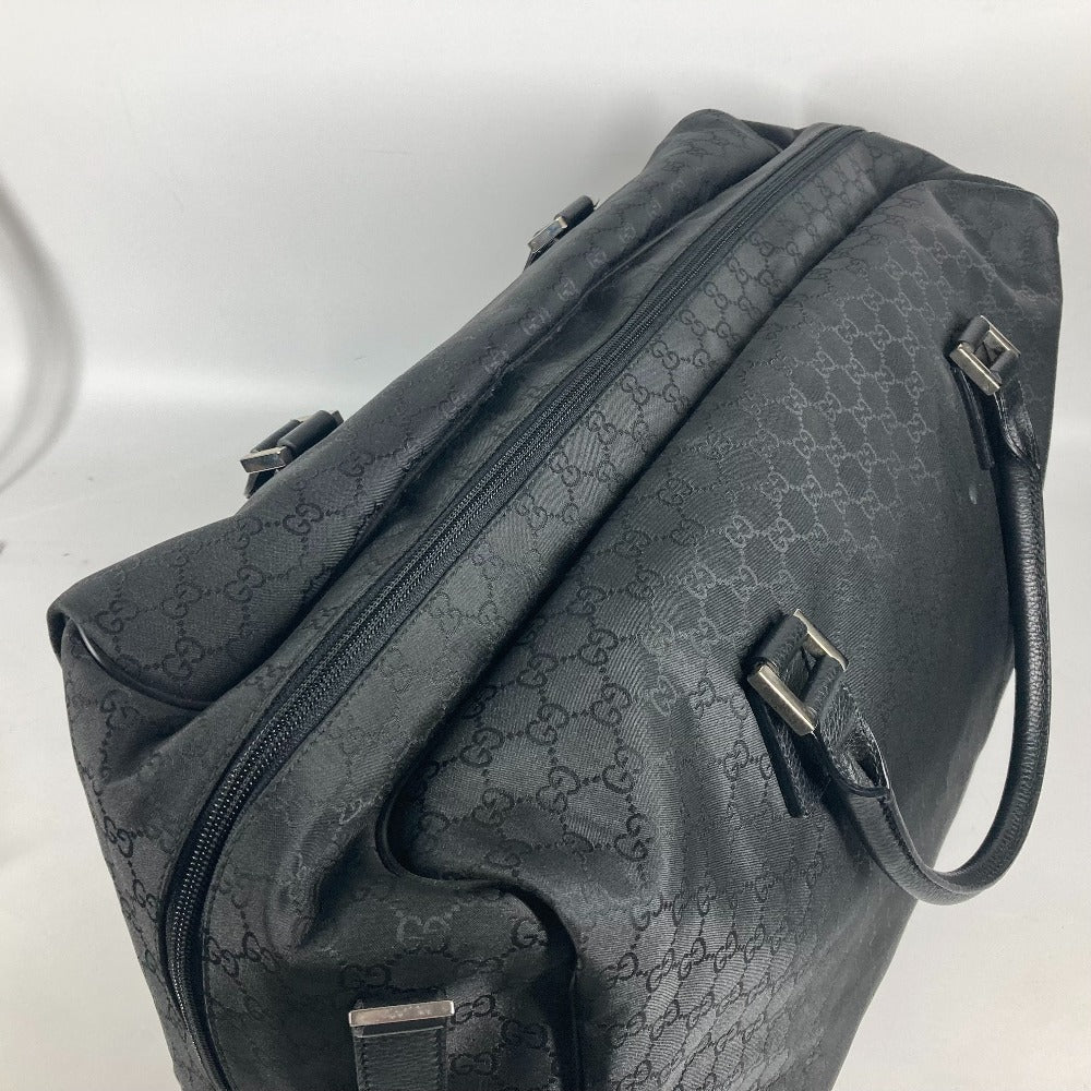 GUCCI Boston Duffel bag 190629 Leather / nylon black GG logo () Used