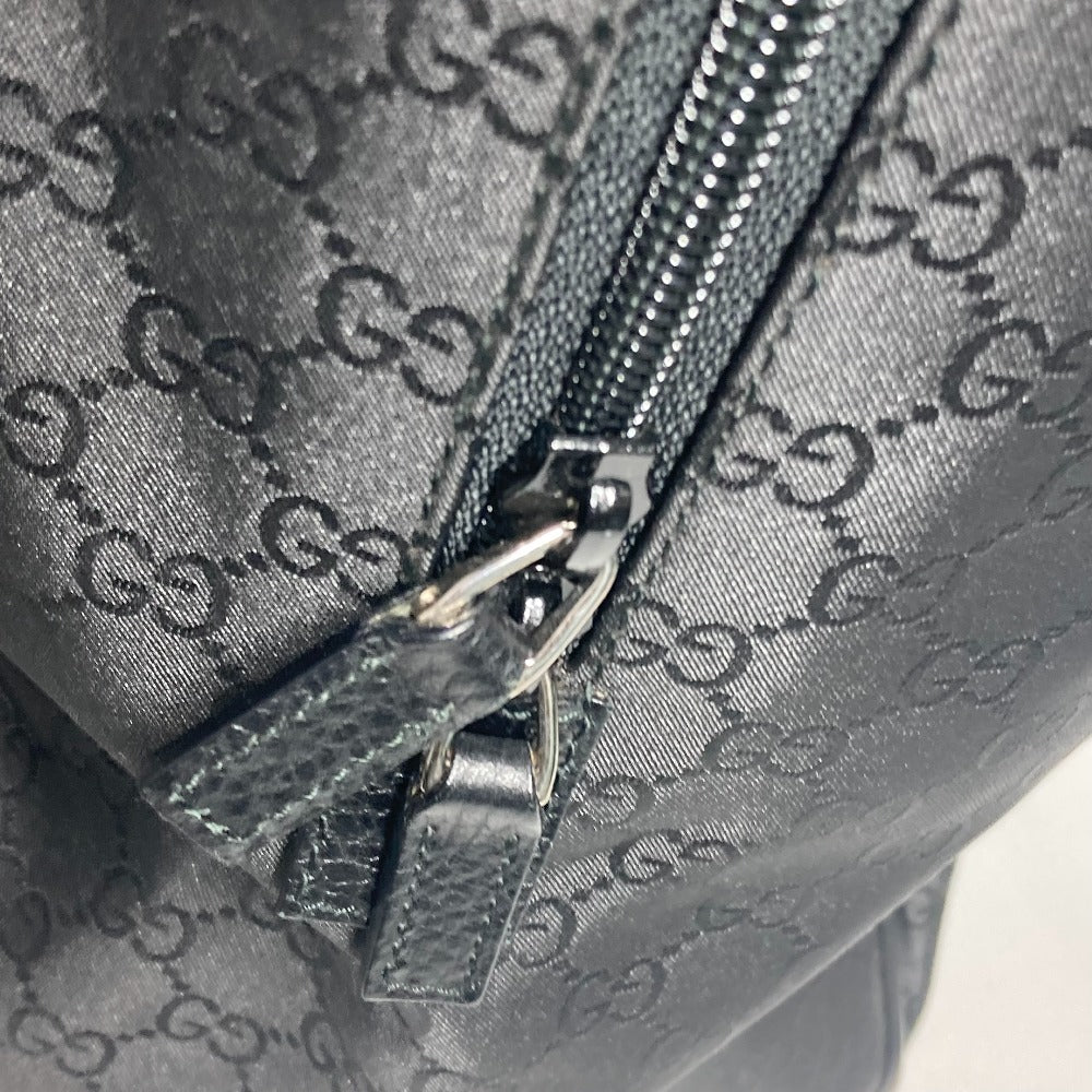 GUCCI Boston Duffel bag 190629 Leather / nylon black GG logo () Used