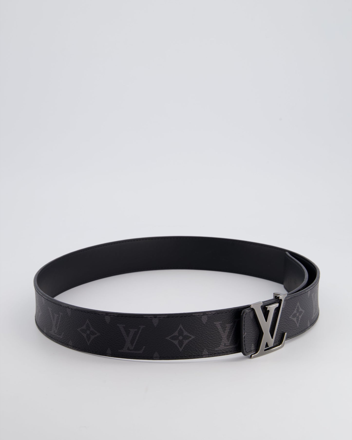 Louis Vuitton Menswear Black Monogram Belt Size 90cm