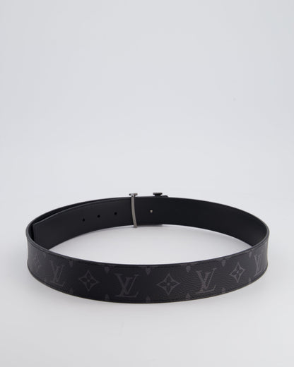 Louis Vuitton Menswear Black Monogram Belt Size 90cm