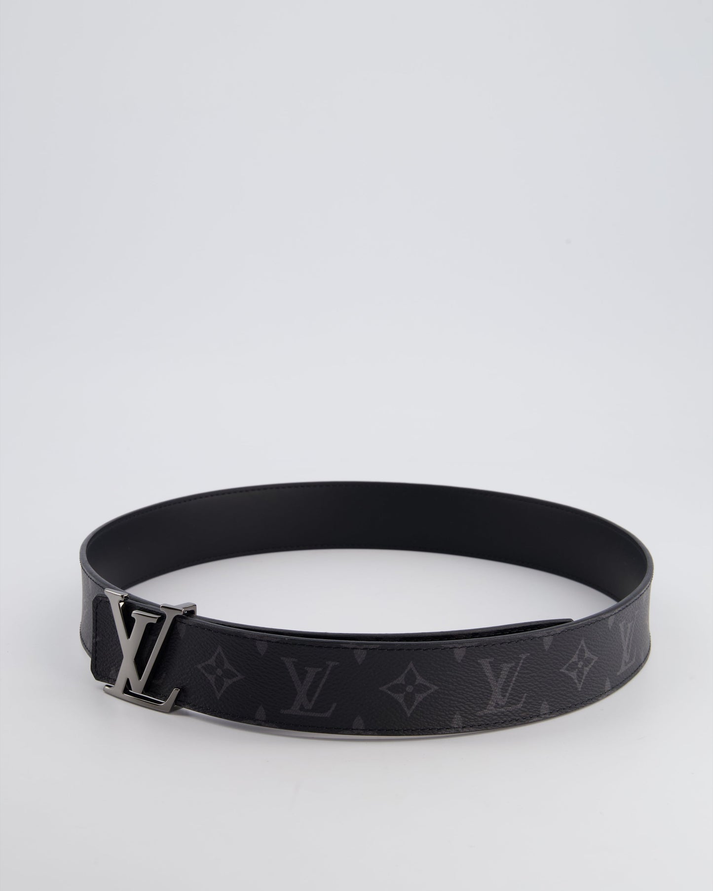 Louis Vuitton Menswear Black Monogram Belt Size 90cm