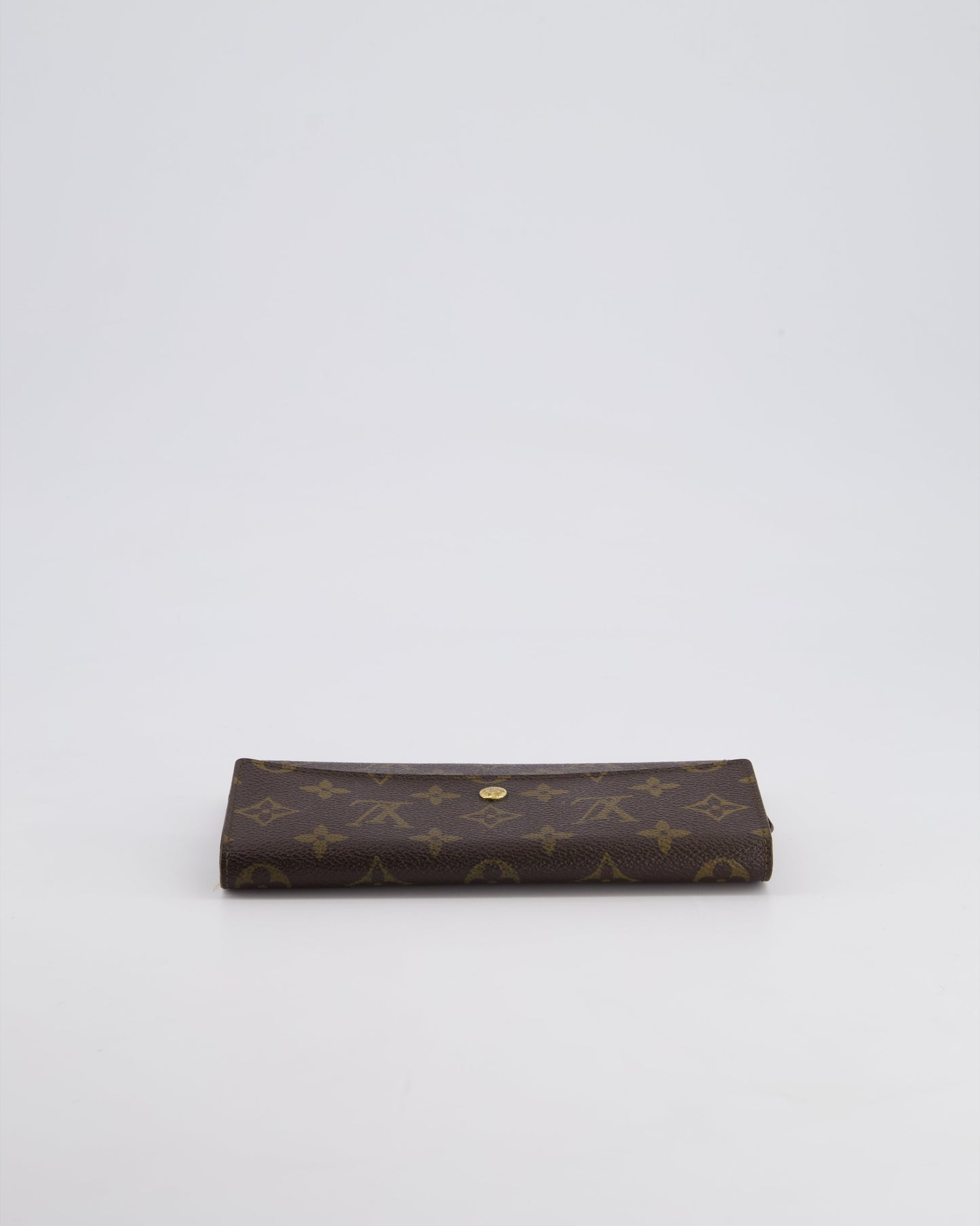 Louis Vuitton Vintage Monogram Canvas Wallet with Gold Hardware