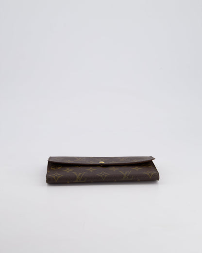 Louis Vuitton Vintage Monogram Canvas Wallet with Gold Hardware