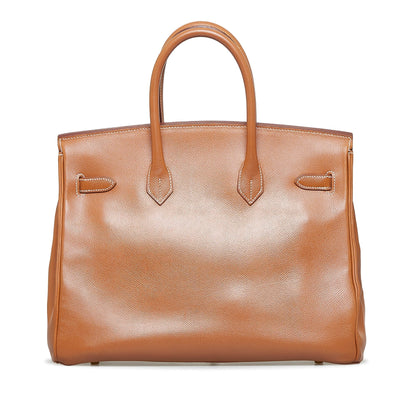 Hermes Birkin 35 Brown Courchevel Gold