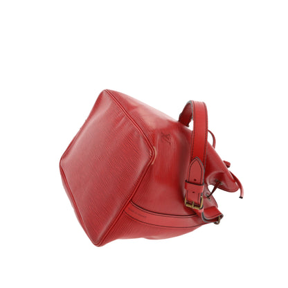 Louis Vuitton  Noe Shoulder Bag in Red Leather