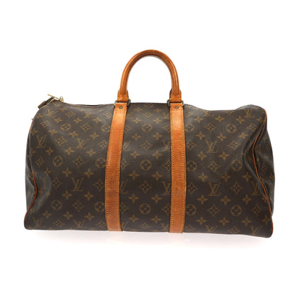 Louis Vuitton  Keepall Travel Bag in Brown Canvas