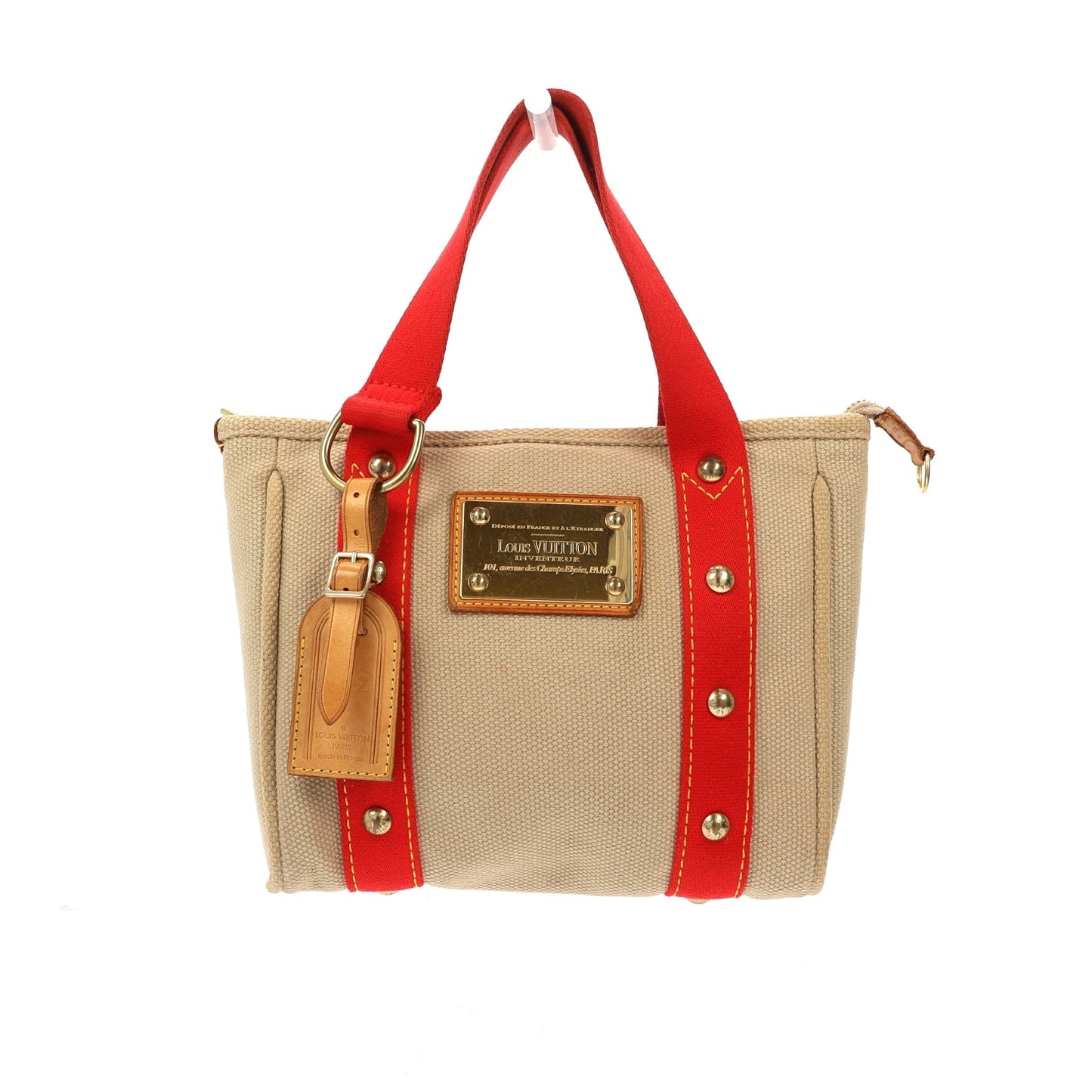 Louis Vuitton  Handbag in Beige Fabric