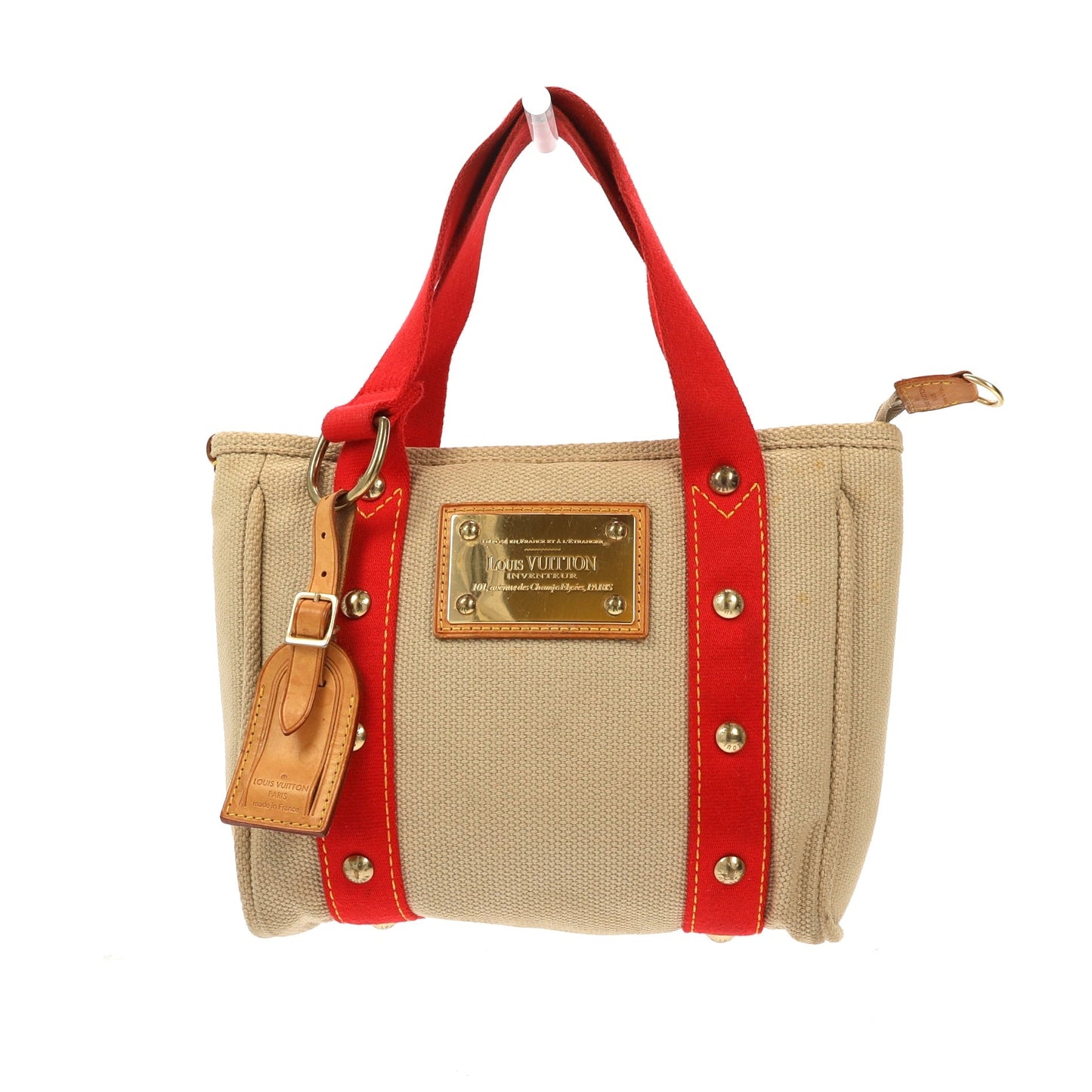 Louis Vuitton  Handbag in Beige Fabric