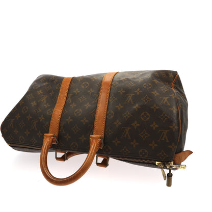 Louis Vuitton  Keepall Travel Bag in Brown Canvas