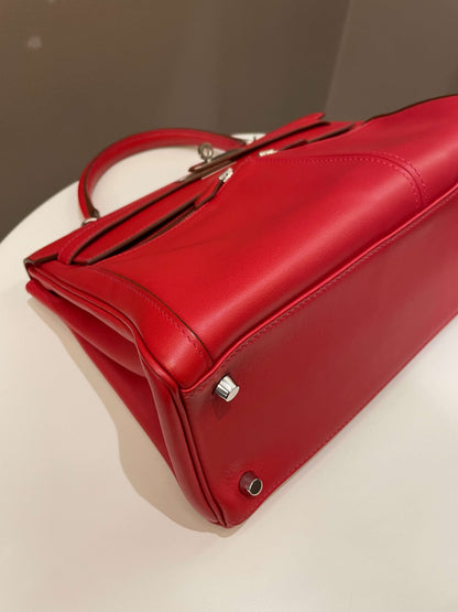 Hermes Kelly Lakis 32 Vermillion Swift