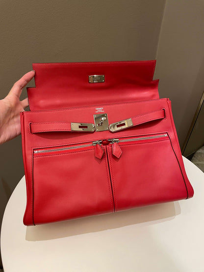 Hermes Kelly Lakis 32 Vermillion Swift