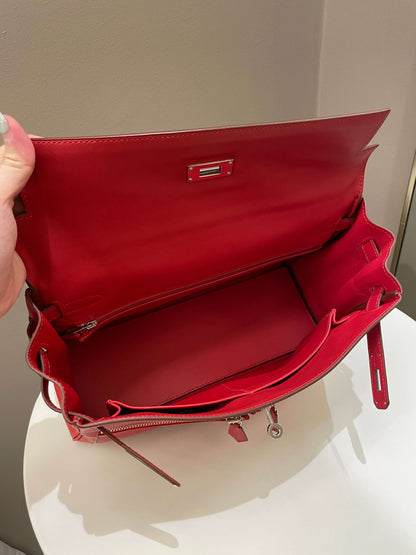 Hermes Kelly Lakis 32 Vermillion Swift