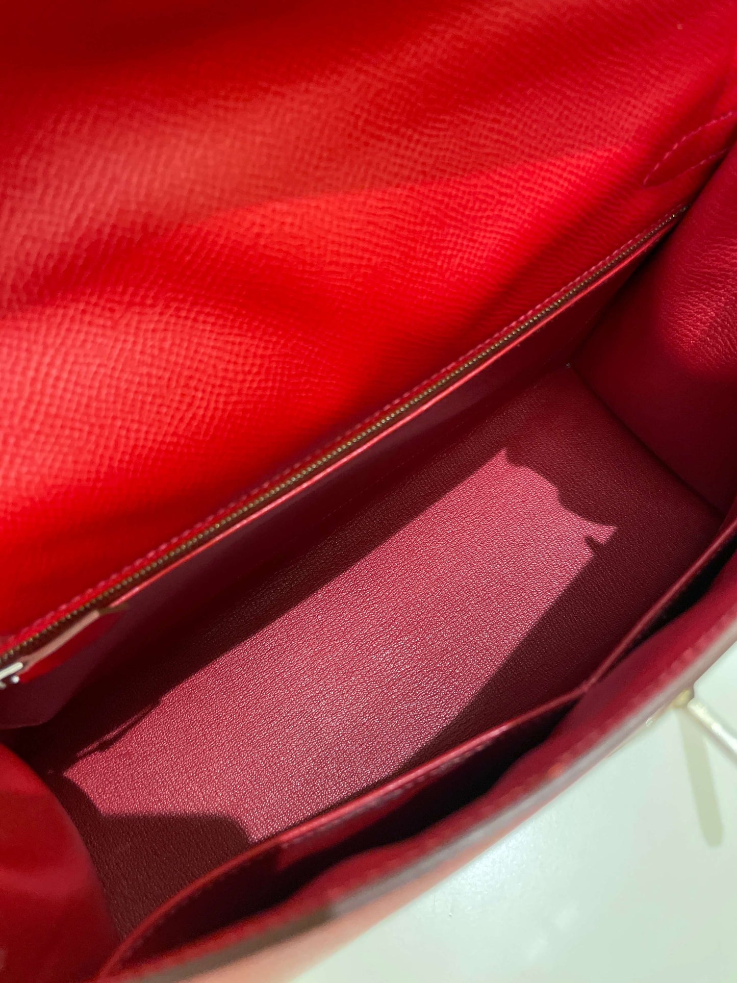 Hermes Kelly Sellier 32 Rouge Casaque Epsom