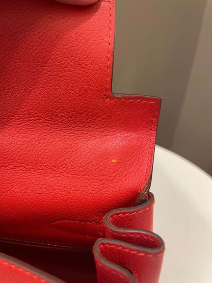 Hermes Kelly 28 Rouge Tomato Evercolor