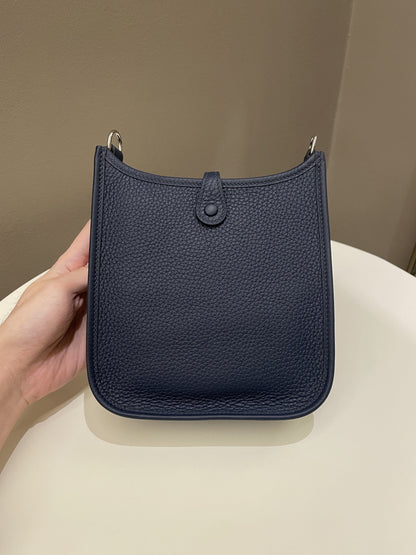 Hermes Mini Evelyne Bleu De Prusse