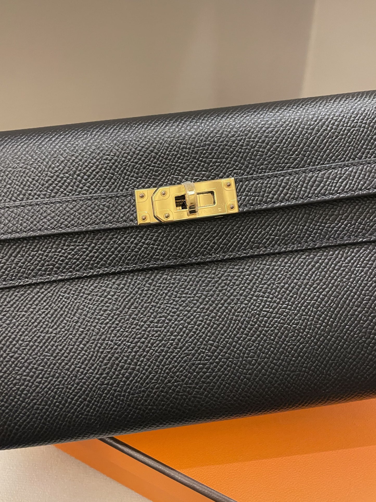 Hermes Kelly To Go Black Epsom