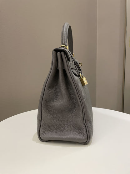 Hermes Kelly Retourne 32 Gris Etain Togo