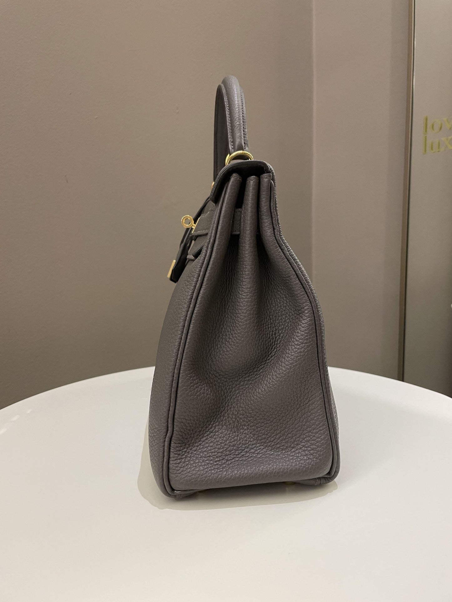 Hermes Kelly Retourne 32 Gris Etain Togo