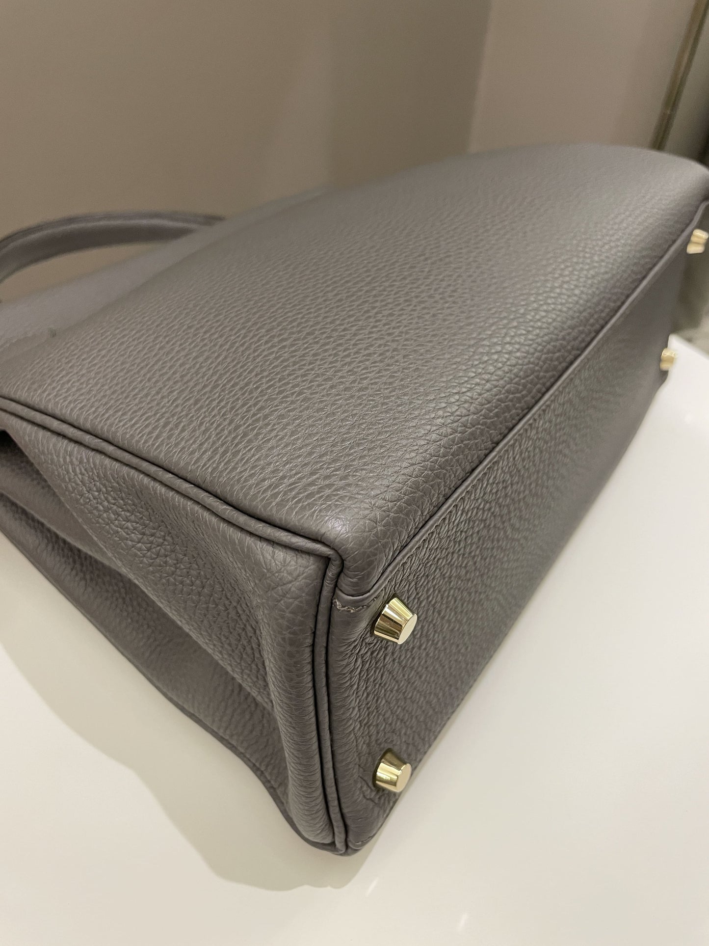 Hermes Kelly Retourne 32 Gris Etain Togo