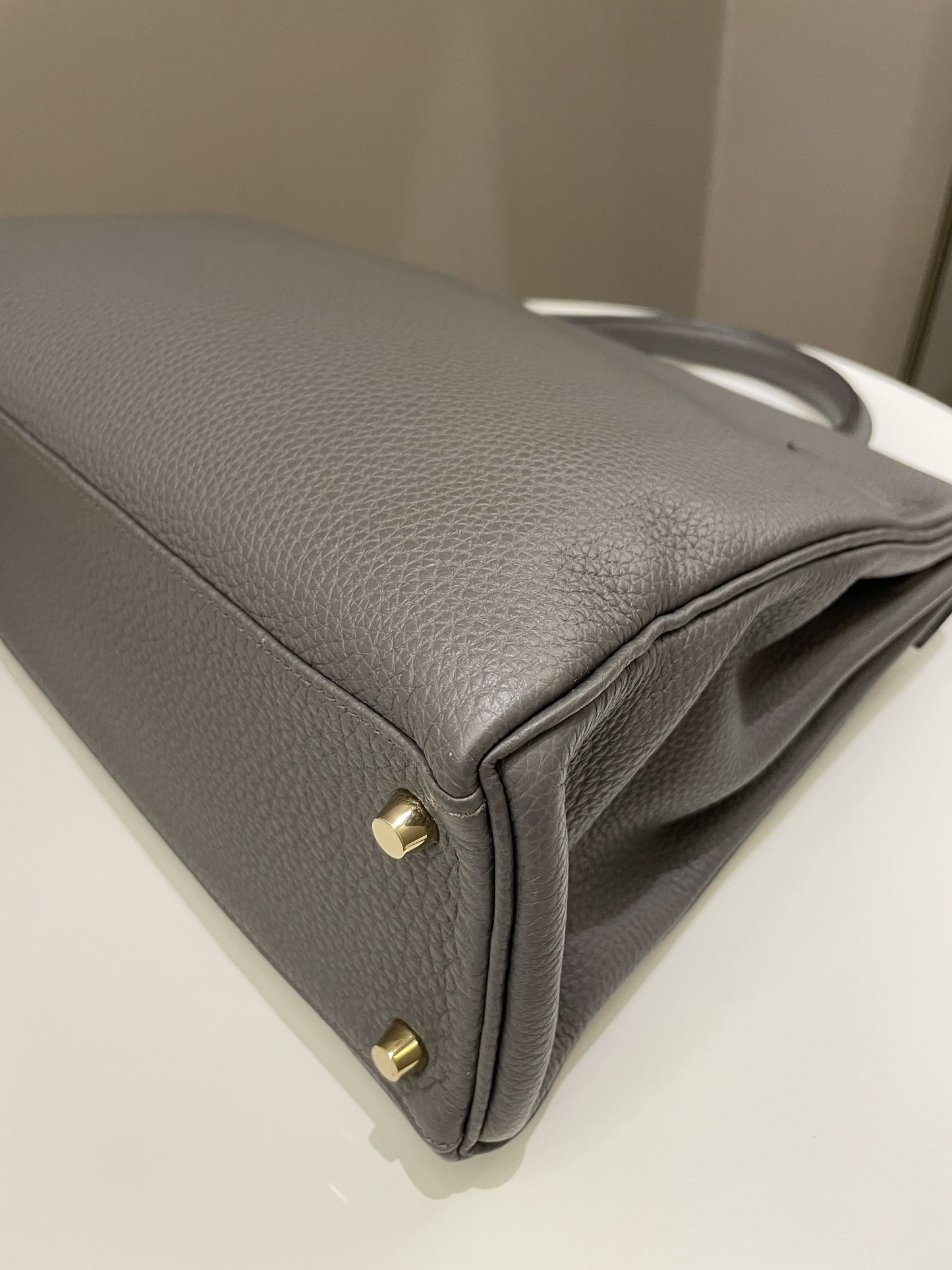 Hermes Kelly Retourne 32 Gris Etain Togo