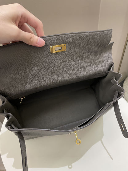 Hermes Kelly Retourne 32 Gris Etain Togo