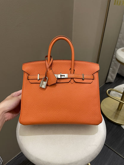 Hermes Birkin 25 Orange Togo