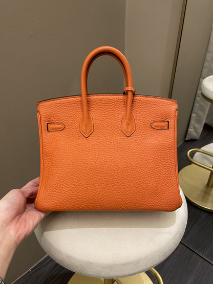 Hermes Birkin 25 Orange Togo