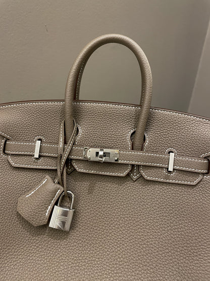 Hermes Birkin 25 Etoupe Togo