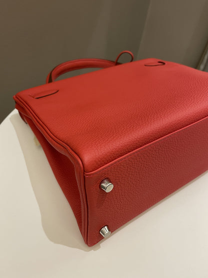 Hermes Kelly Retourne 32 Rouge Pivoine Togo