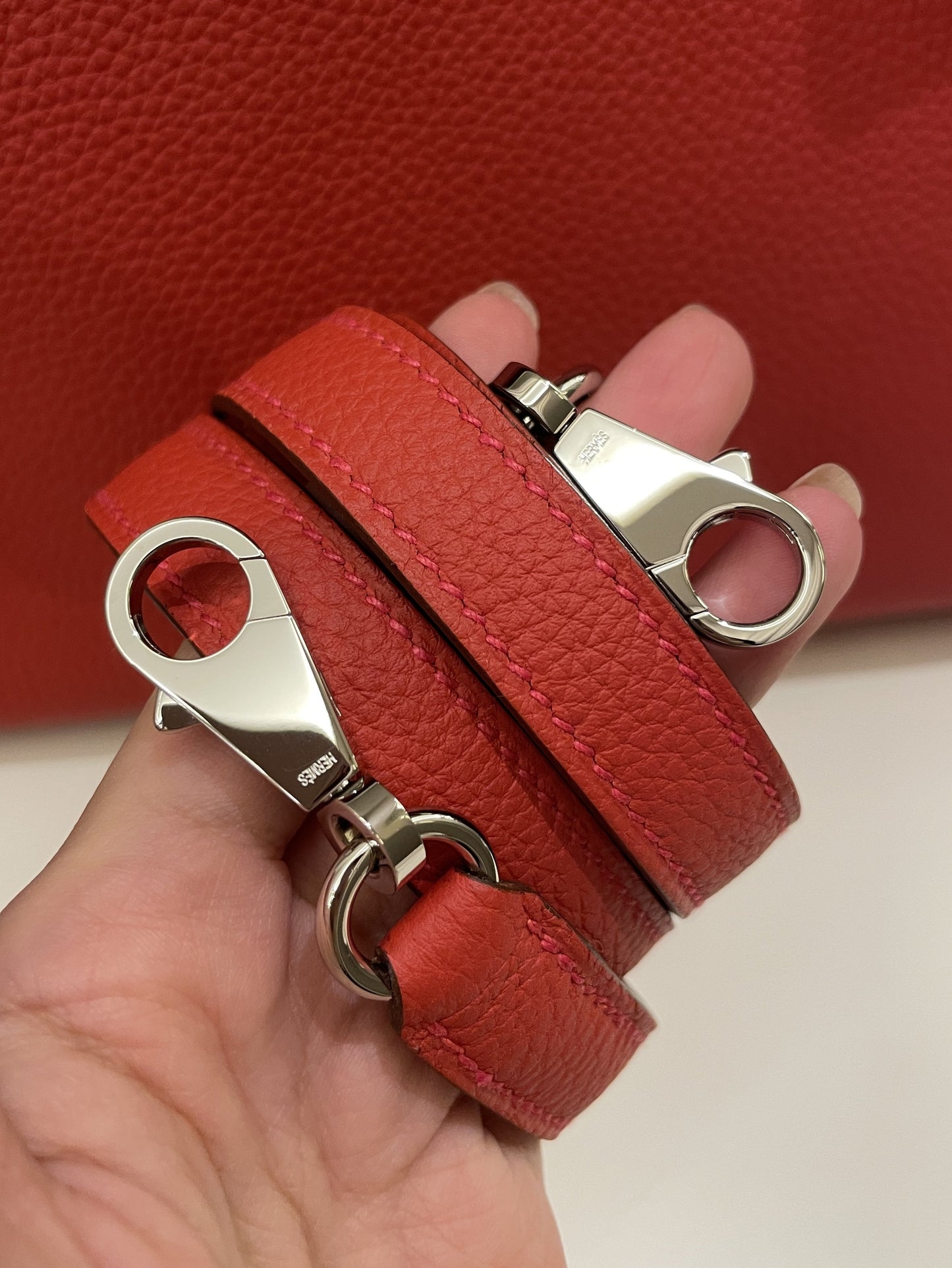 Hermes Kelly Retourne 32 Rouge Pivoine Togo