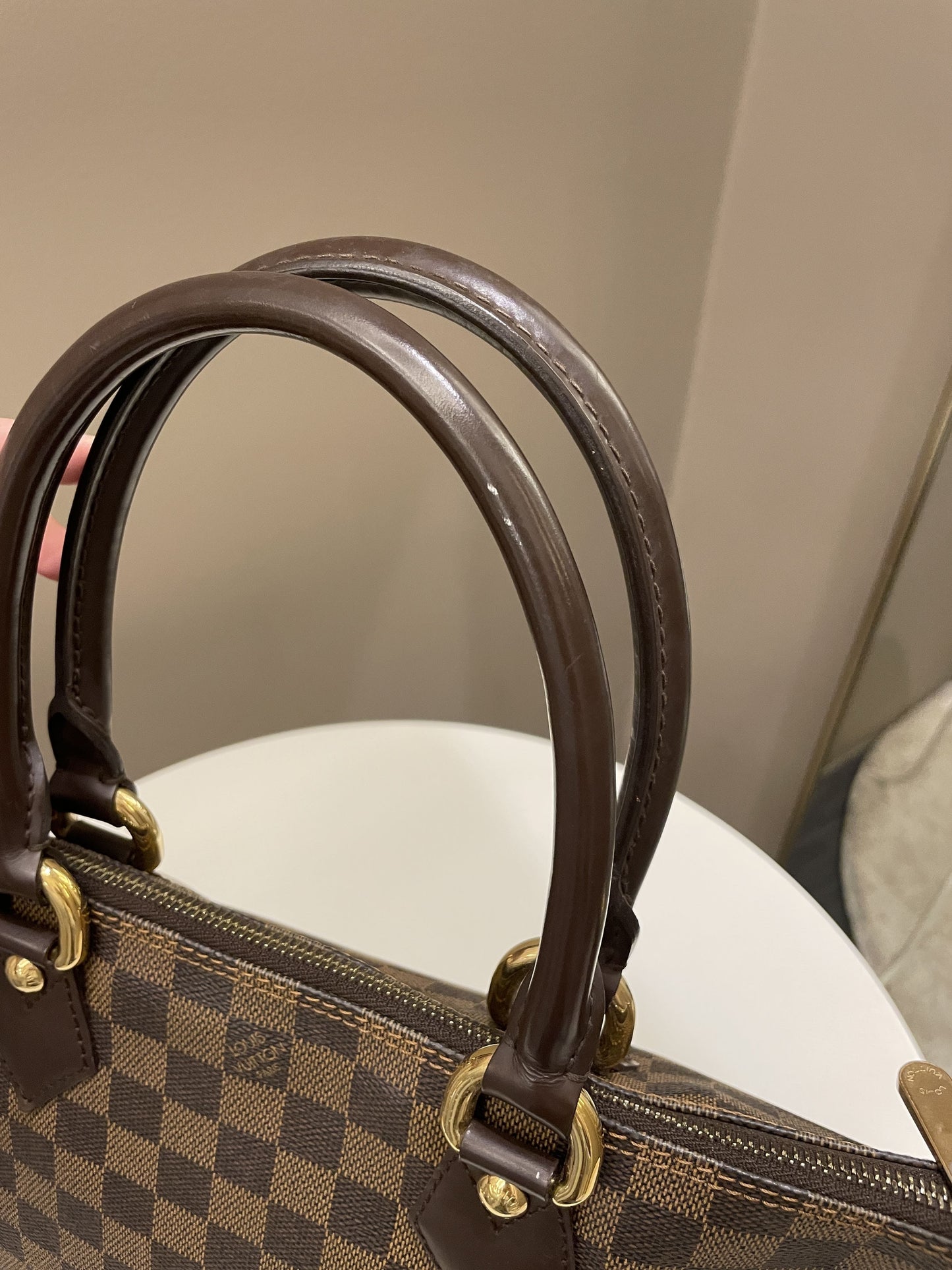 Louis Vuitton Saleya Shoulder Bag Damier Ebene