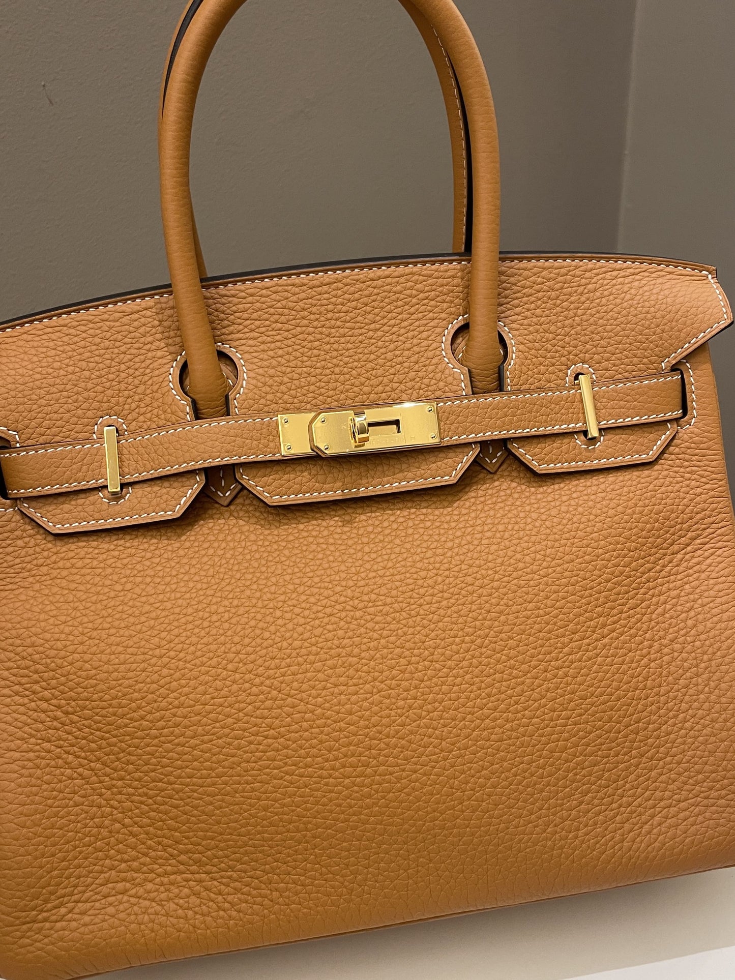 Hermes Birkin 30 Toffee Clemence