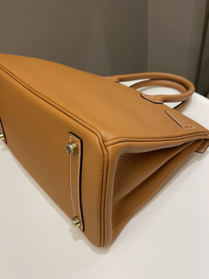 Hermes Birkin 30 Toffee Clemence