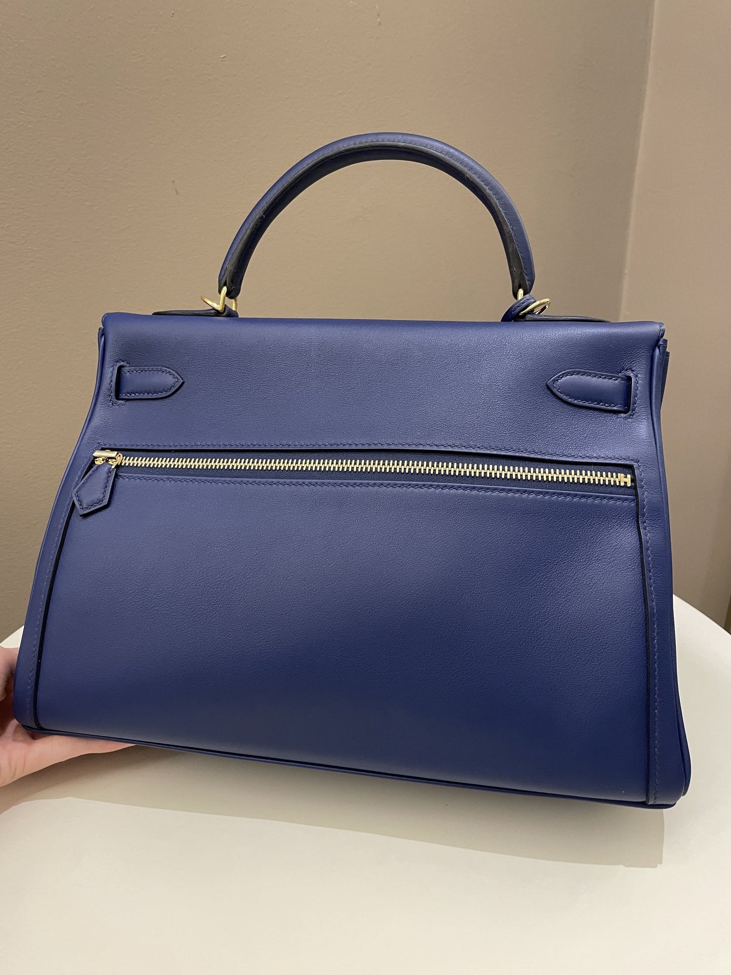 Hermes Kelly Lakis 32 Bleu Saphir Swift