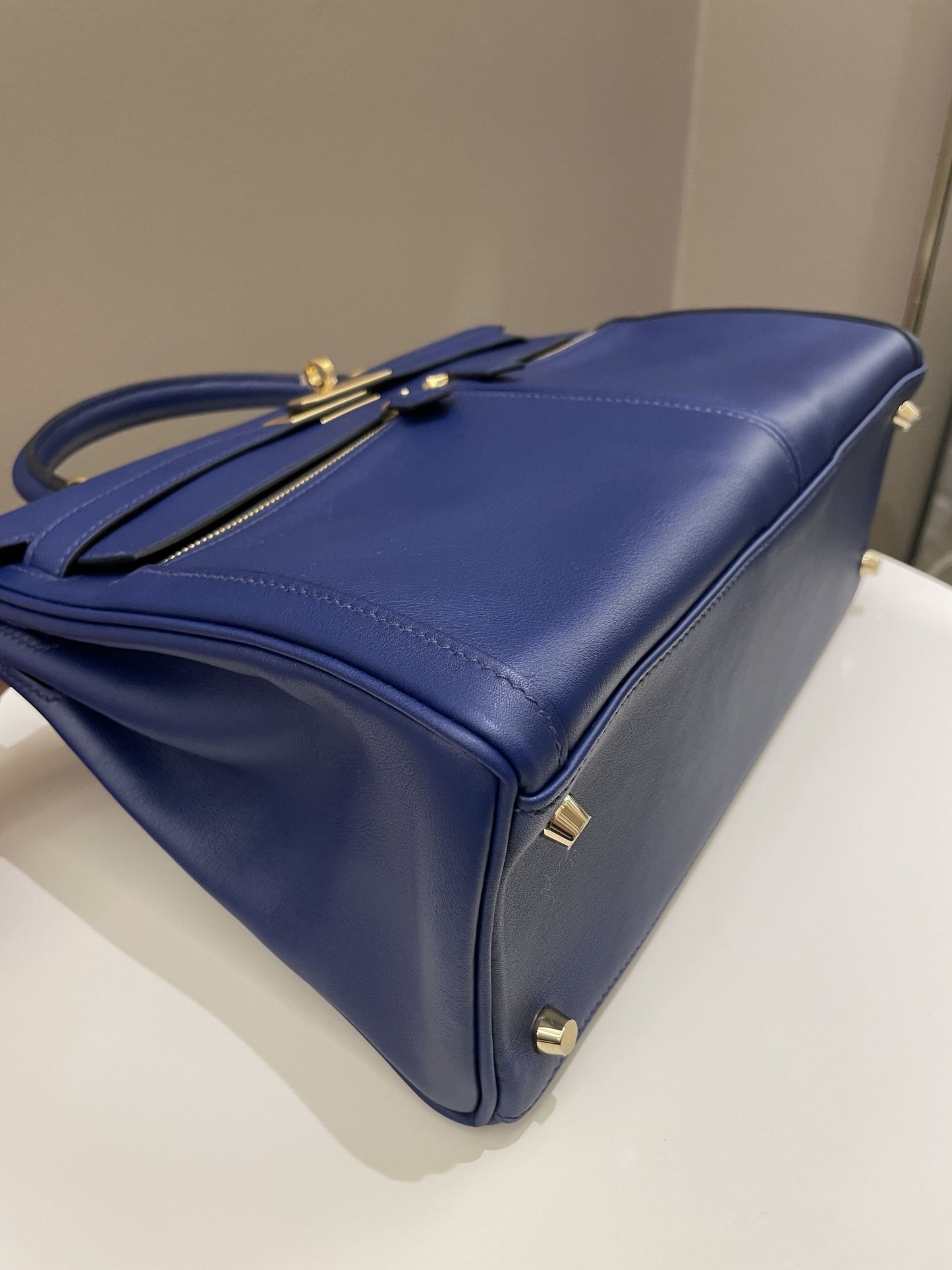 Hermes Kelly Lakis 32 Bleu Saphir Swift