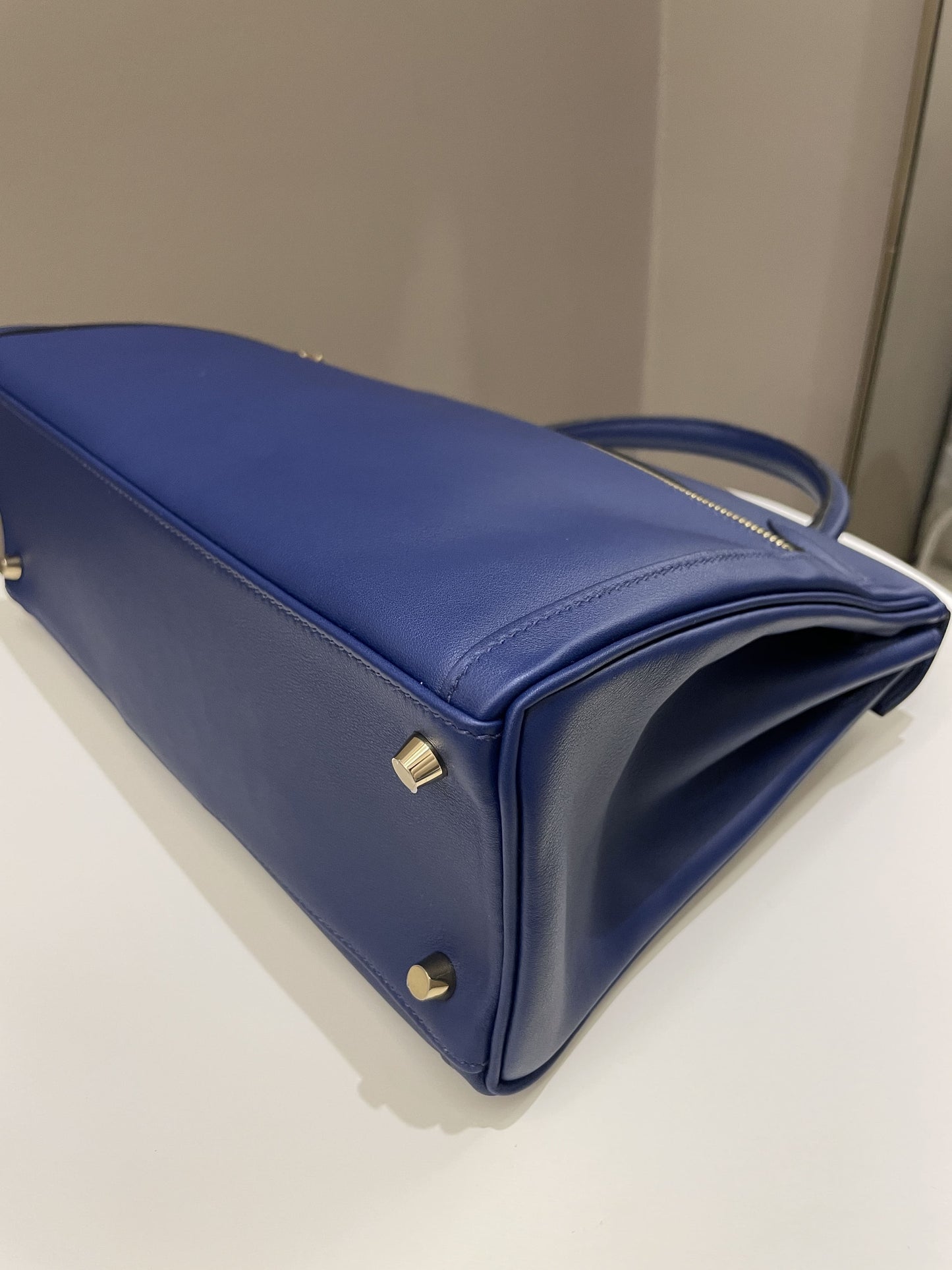 Hermes Kelly Lakis 32 Bleu Saphir Swift