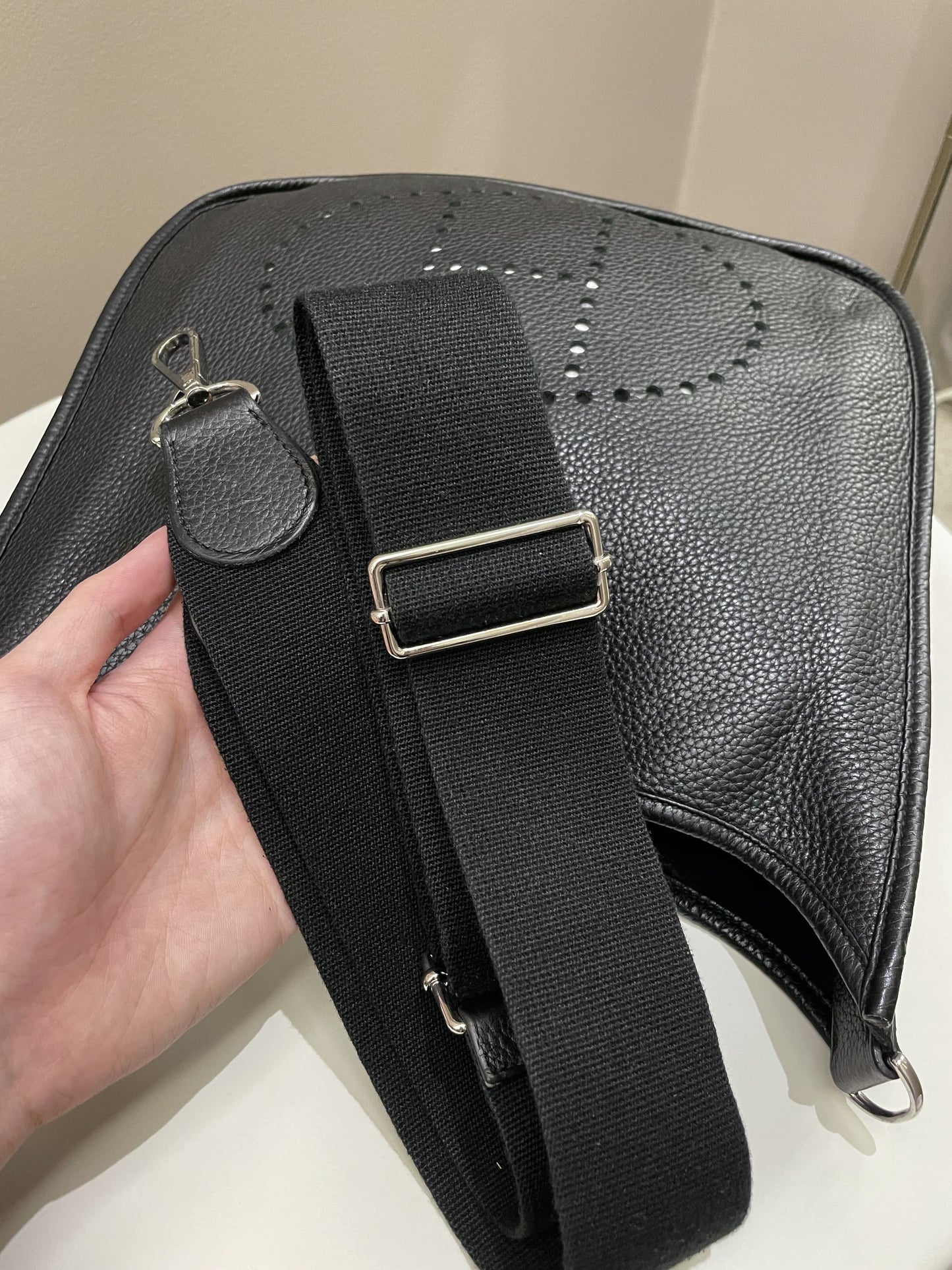 Hermes Evelyne GM Black Clemence