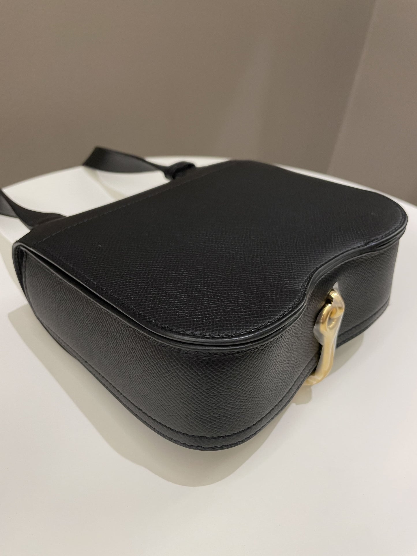 Hermes Mini Della Cavalleria Black Epsom