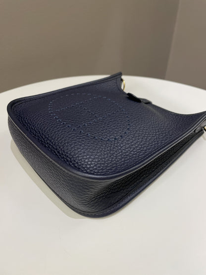 Hermes Mini Evelyne Bleu Nuit / Sahir-Anemon-Capuc