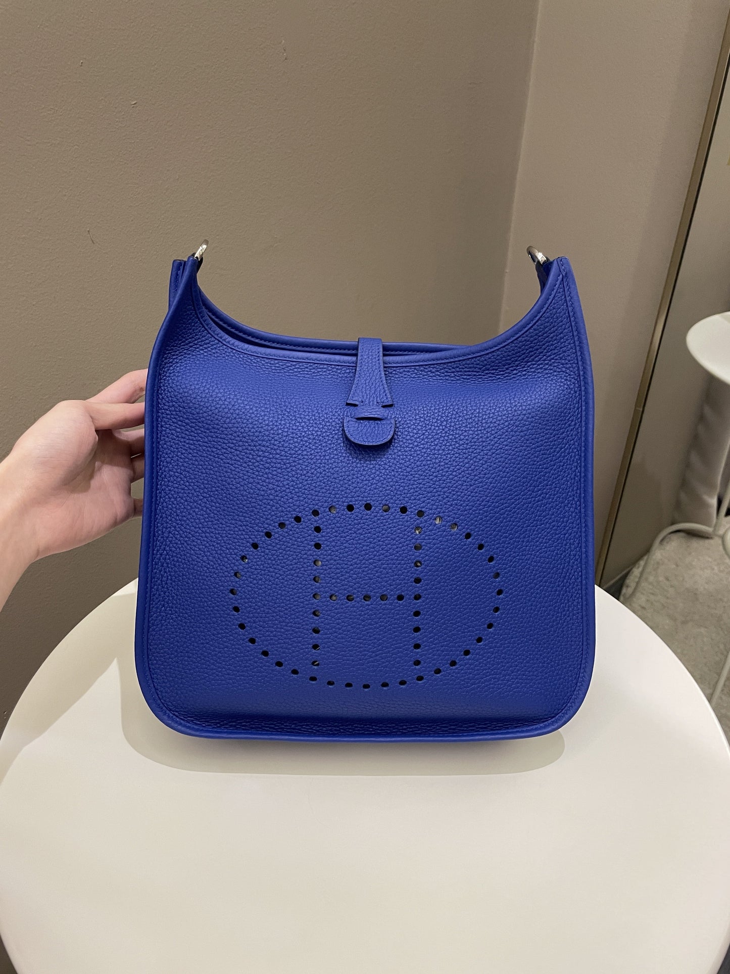 Hermes Evelyne 29 PM Royal Blue Clemence