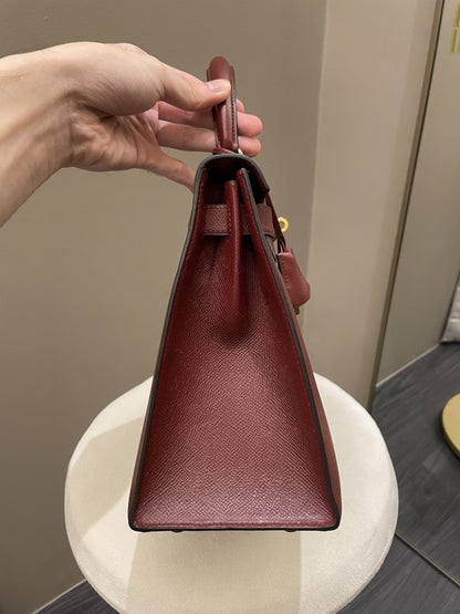 Hermes Kelly Sellier 28 Rouge H Epsom