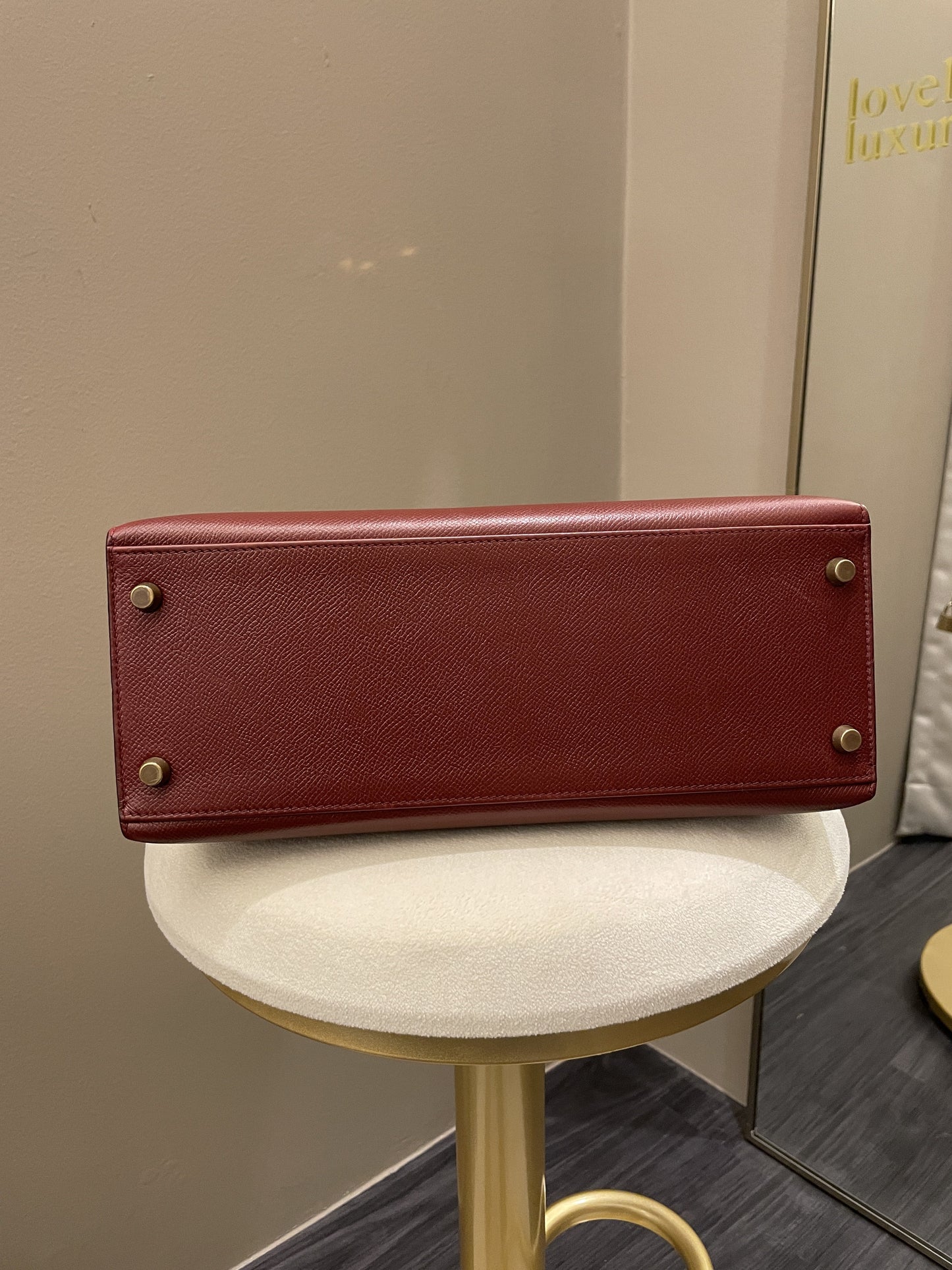 Hermes Kelly Sellier 28 Rouge H Epsom