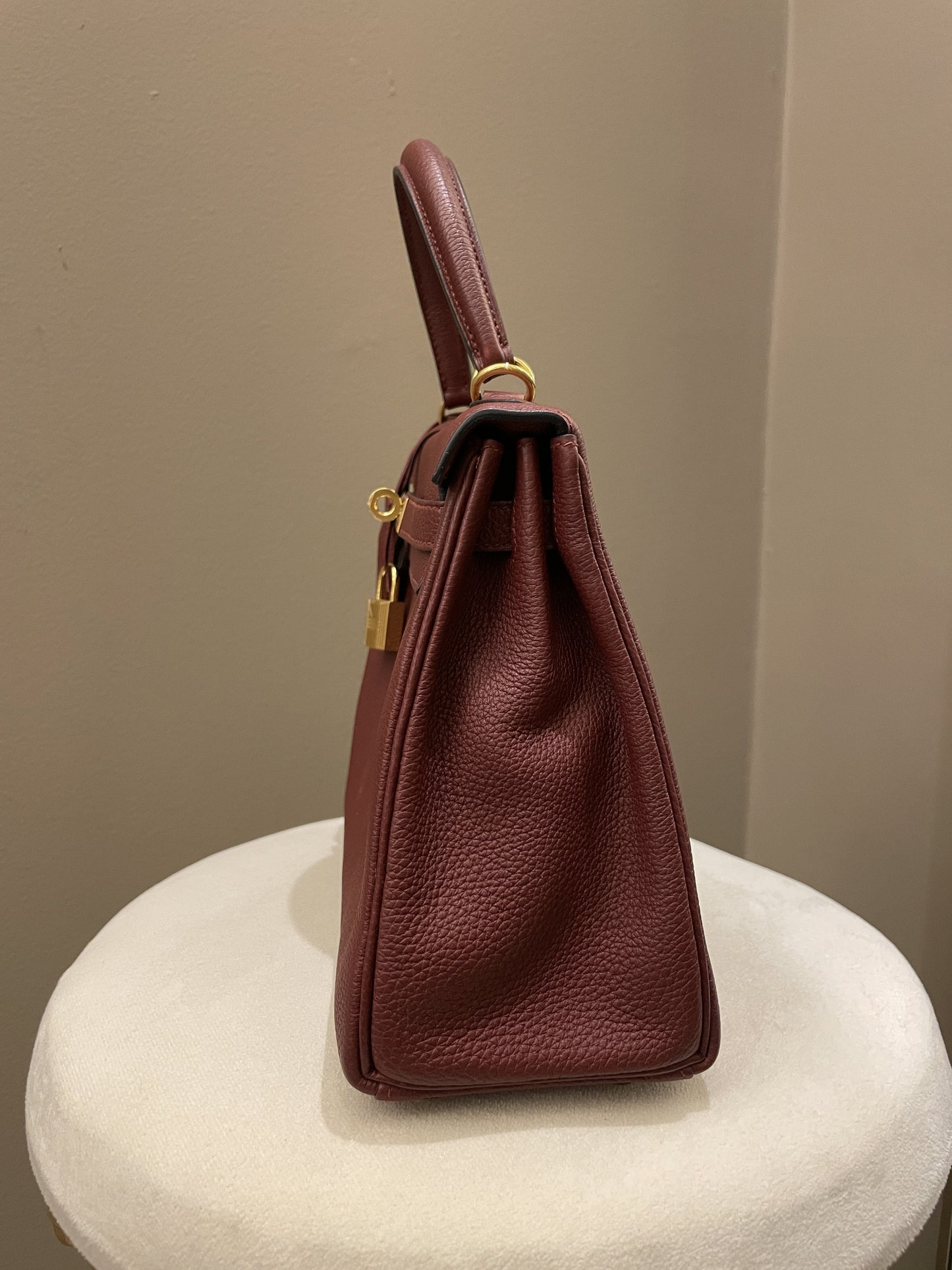 Hermes Kelly 25 Rouge H Togo