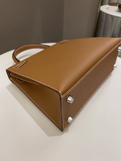 Hermes Kelly Sellier 25 Gold Epsom