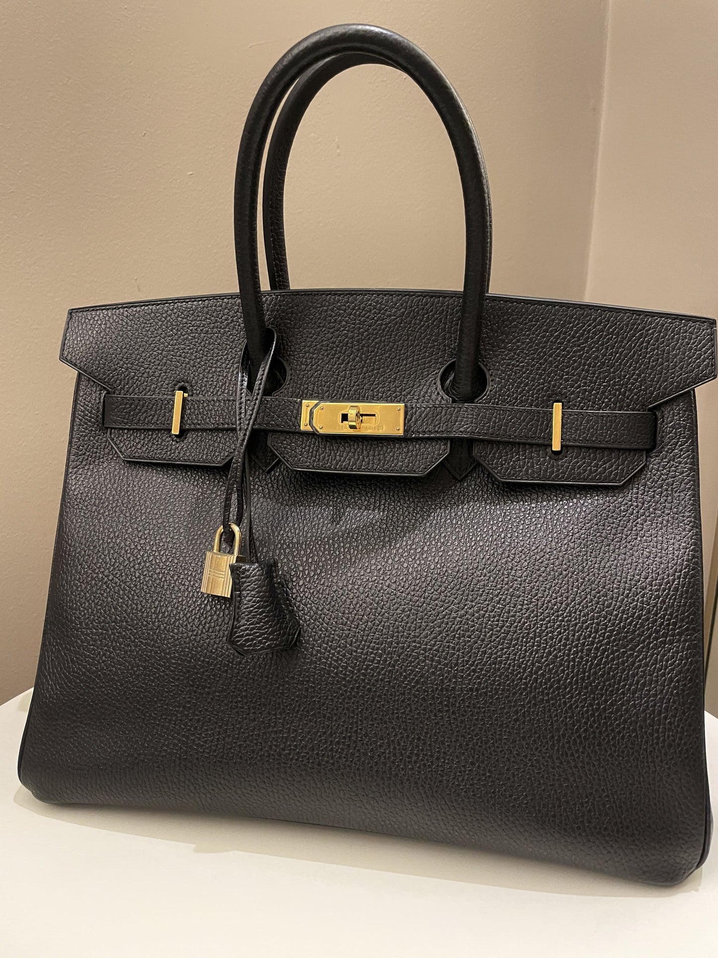 Hermes Birkin 35 Black Ardennes