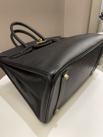 Hermes Birkin 35 Black Ardennes