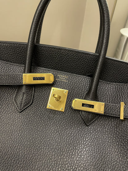 Hermes Birkin 35 Black Ardennes