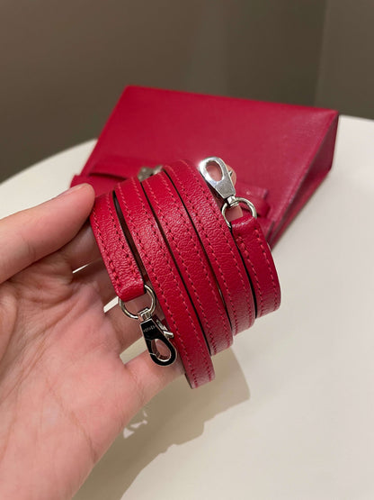 Hermes Mini Kelly 20 Rouge Casaque / Pink Chèvre